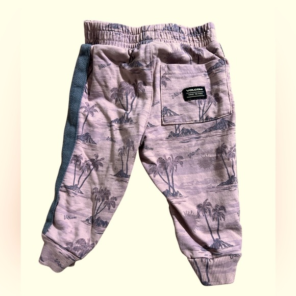 Volcom Stripe Cotton Hoodie & Joggers Set Dusty Purple - Picture 4 of 8